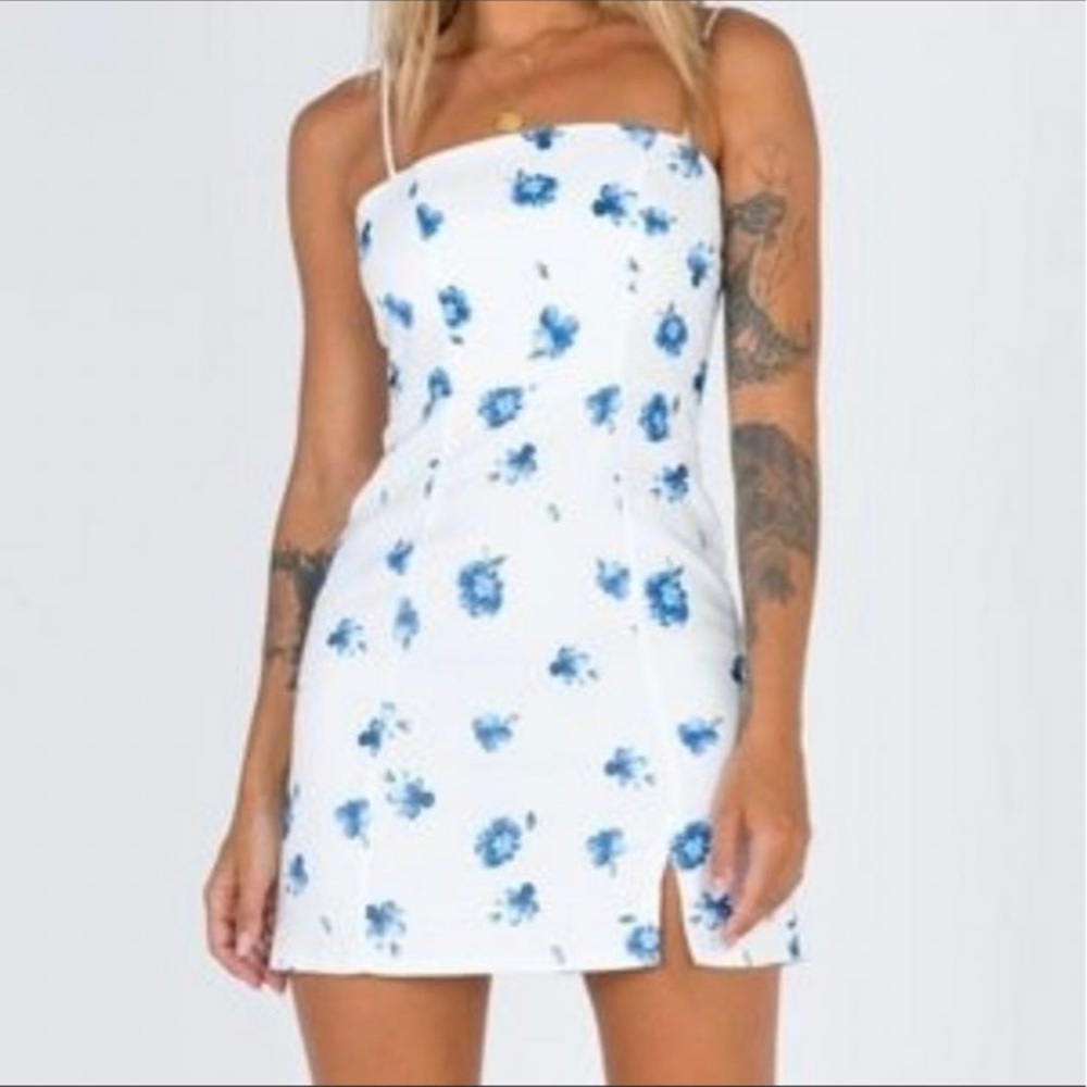 Princess Polly CRUZ MINI DRESS WHITE 10 New